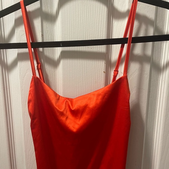 Fashion Nova Bold Orange Dress - Picture 2 of 6